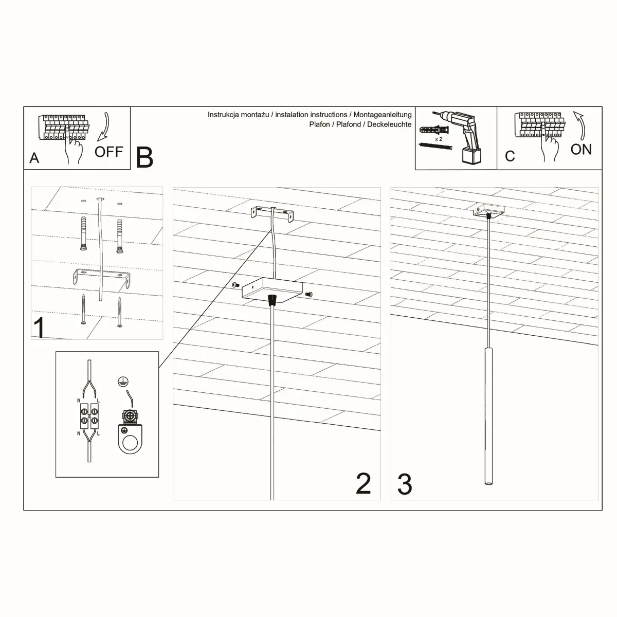 Lampa wisząca PASTELO 1 biała SL.0465 - Sollux Lighting - obrazek 6