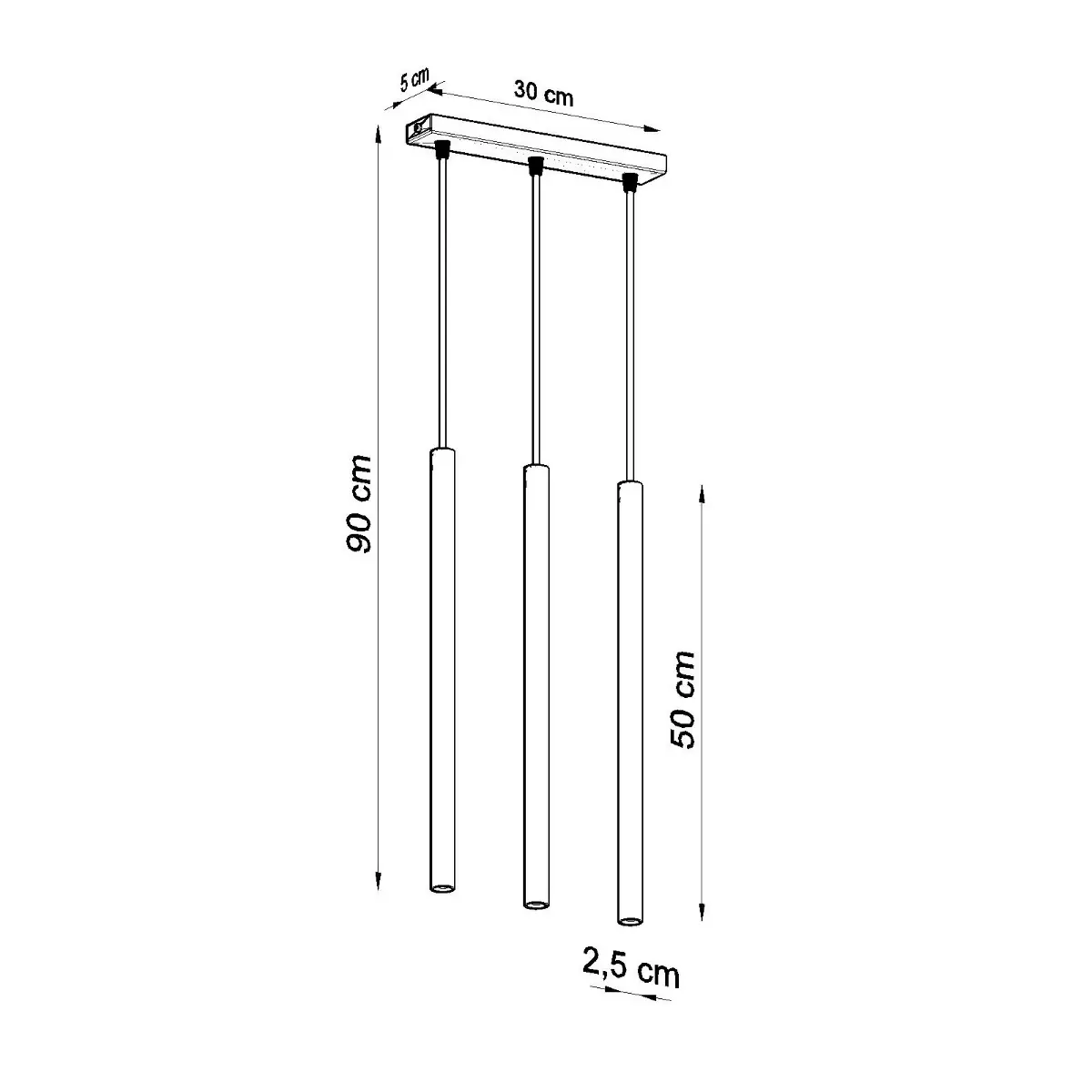 Lampa wisząca PASTELO 3 biała SL.0466 - Sollux Lighting - obrazek 5