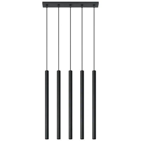 Lampa wisząca PASTELO 5 czarna SL.0472 - Sollux Lighting