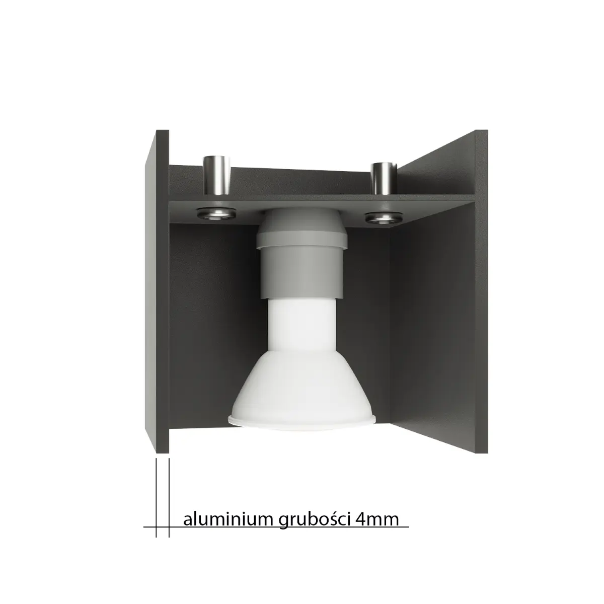 Kinkiet BLOCCO szary SL.0479 - Sollux Lighting - obrazek 5