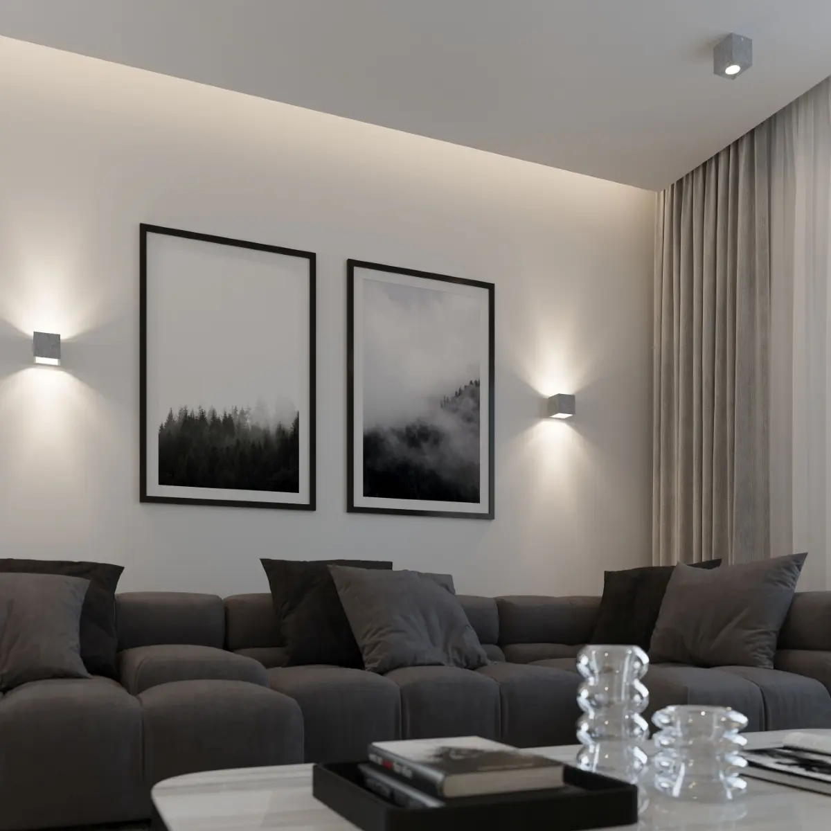 Plafon QUAD beton SL.0489 - Sollux Lighting - obrazek 7