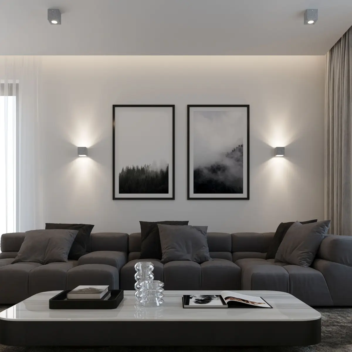 Plafon QUAD beton SL.0489 - Sollux Lighting - obrazek 8