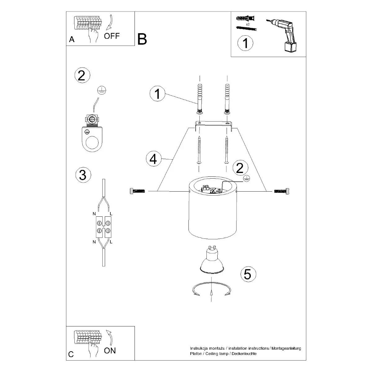 Plafon ORBIS naturalne drewno SL.0492 - Sollux Lighting - obrazek 6