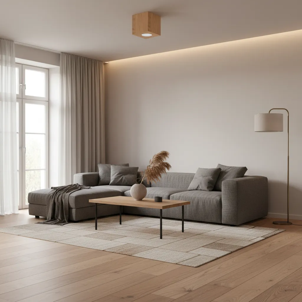 Plafon QUAD naturalne drewno SL.0493 - Sollux Lighting - obrazek 2