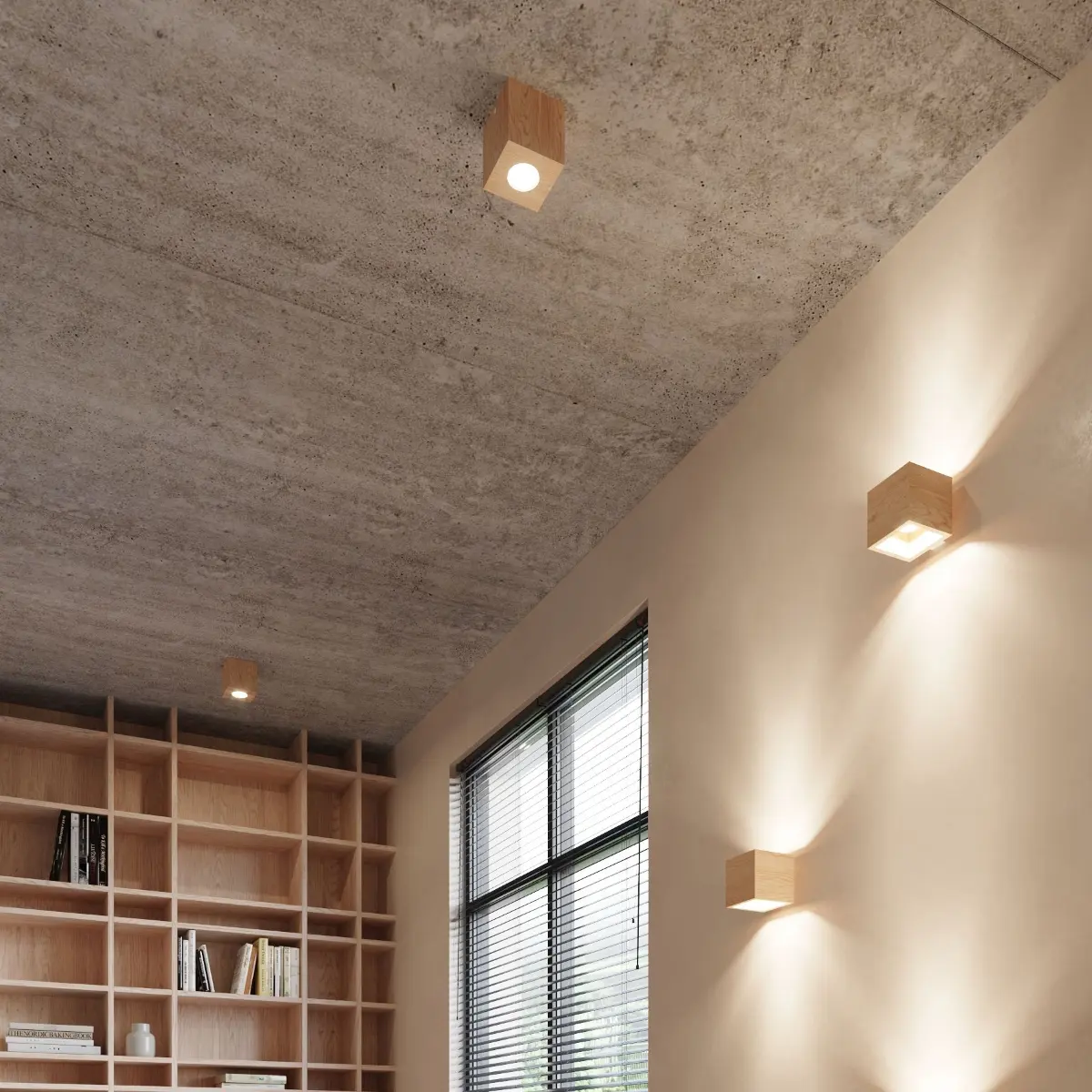 Plafon QUAD naturalne drewno SL.0493 - Sollux Lighting - obrazek 7