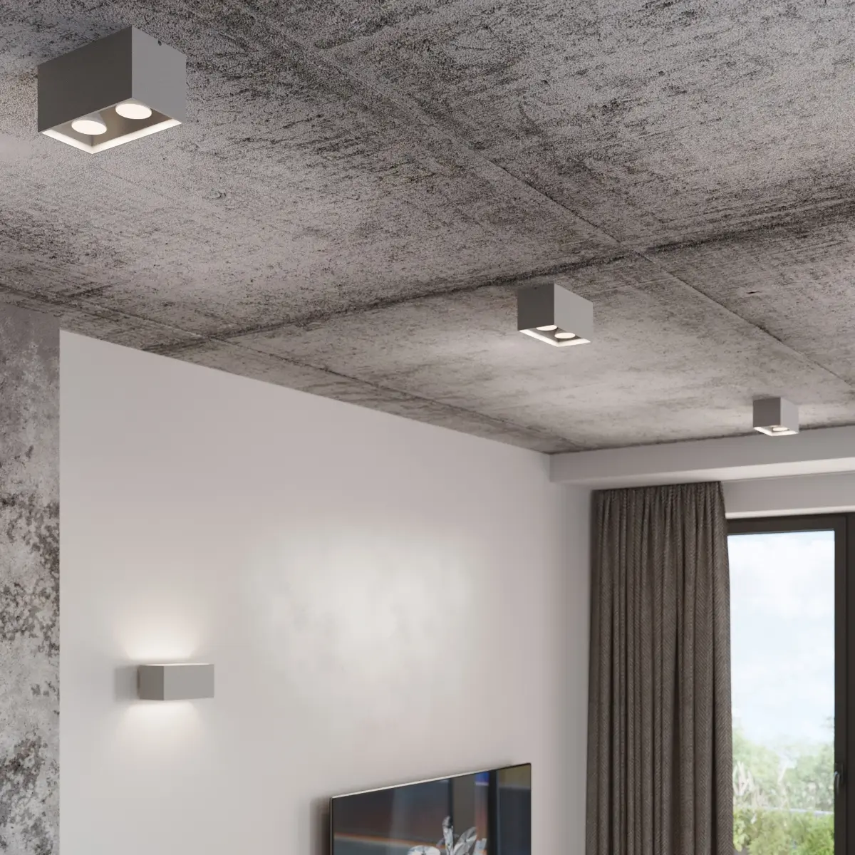 Kinkiet QUAD MAXI czarny SL.0527 - Sollux Lighting - obrazek 9