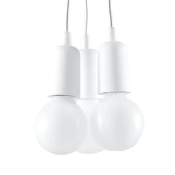 Lampa wisząca DIEGO 3 biała SL.0570 - Sollux Lighting