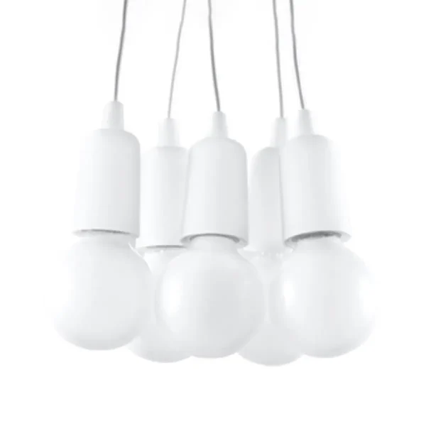 Lampa wisząca DIEGO 5 biała SL.0571 - Sollux Lighting