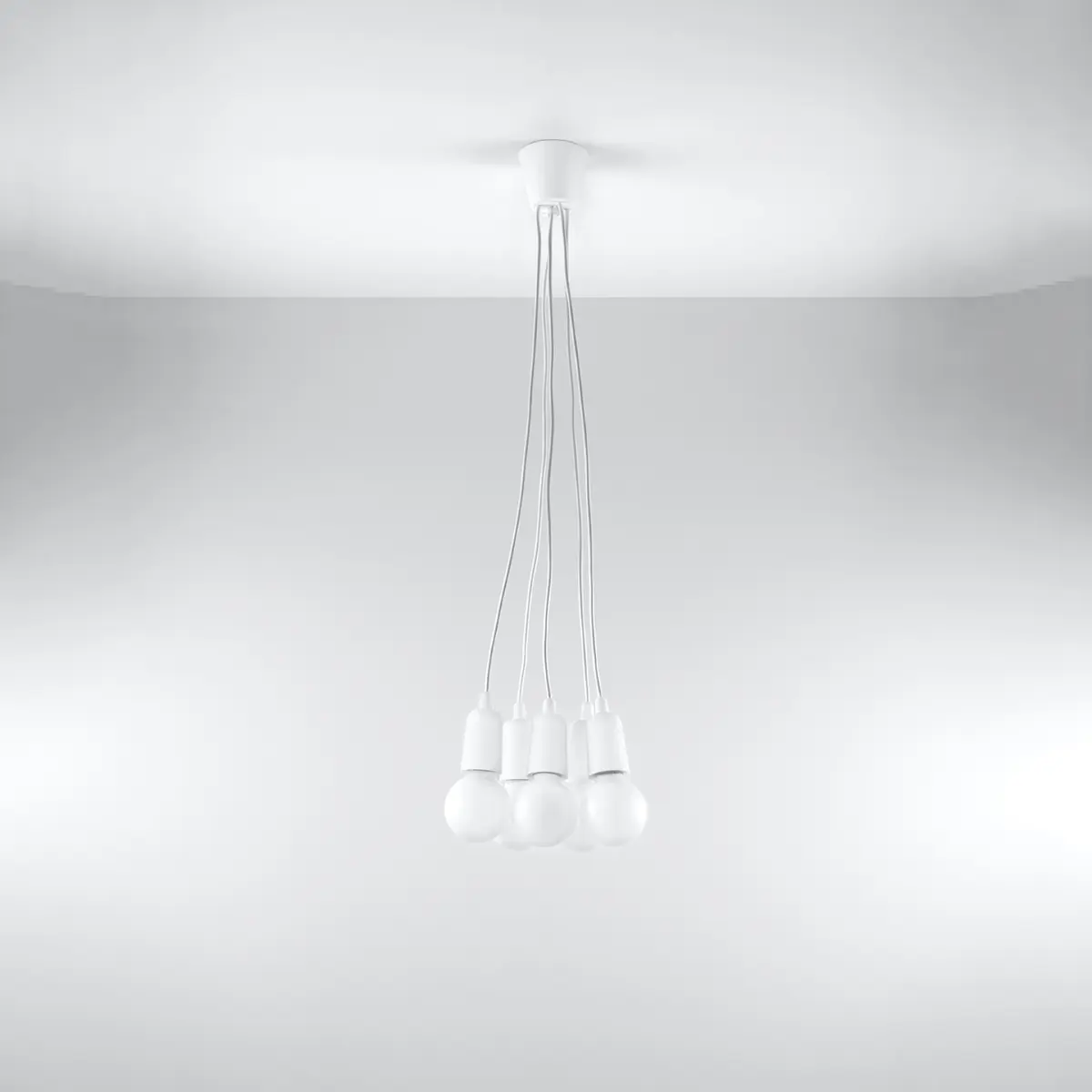 Lampa wisząca DIEGO 5 biała SL.0571 - Sollux Lighting - obrazek 3