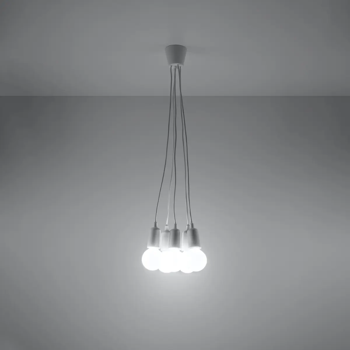 Lampa wisząca DIEGO 5 biała SL.0571 - Sollux Lighting - obrazek 4