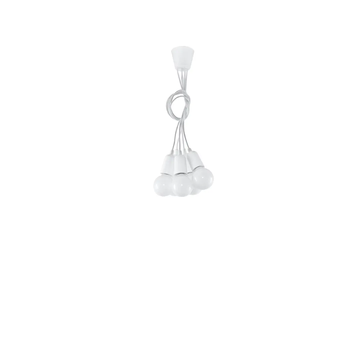 Lampa wisząca DIEGO 5 biała SL.0571 - Sollux Lighting - obrazek 5