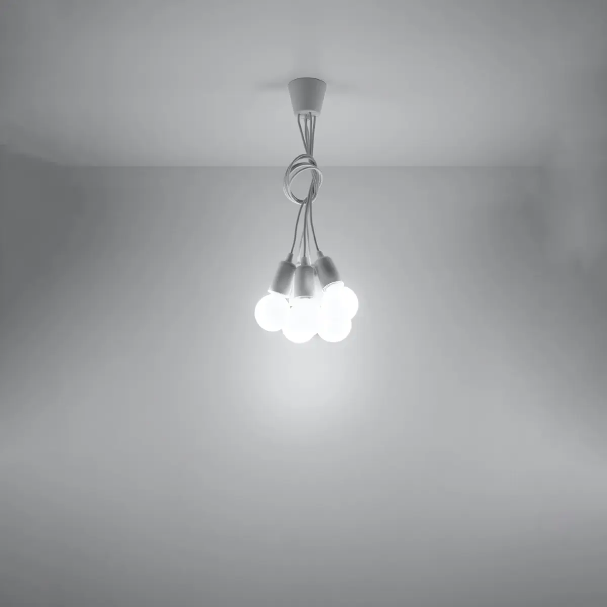 Lampa wisząca DIEGO 5 biała SL.0571 - Sollux Lighting - obrazek 7