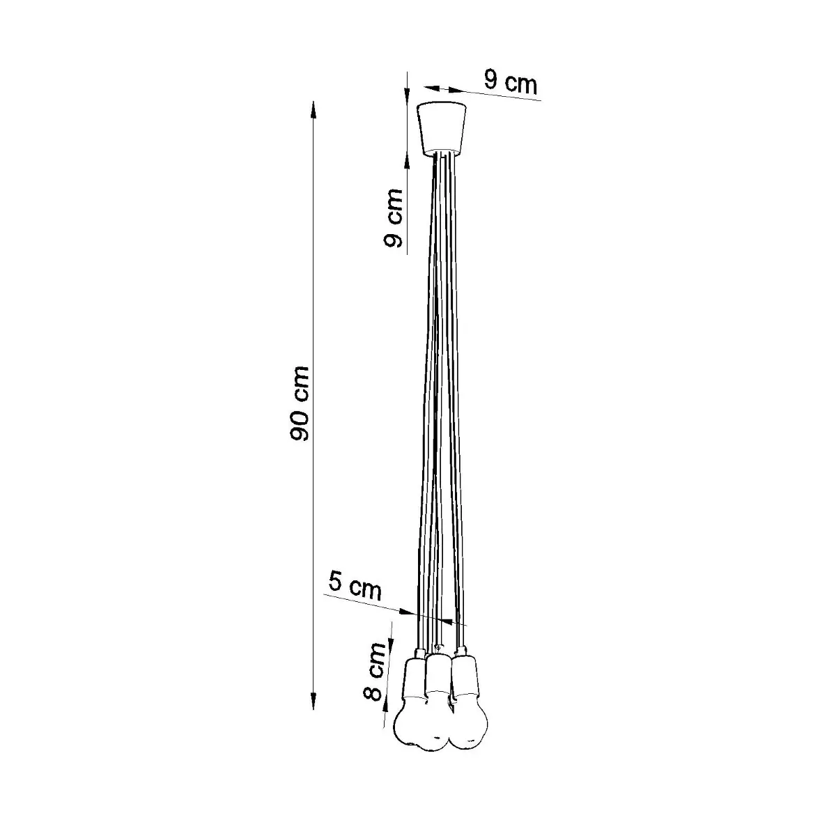 Lampa wisząca DIEGO 5 biała SL.0571 - Sollux Lighting - obrazek 8