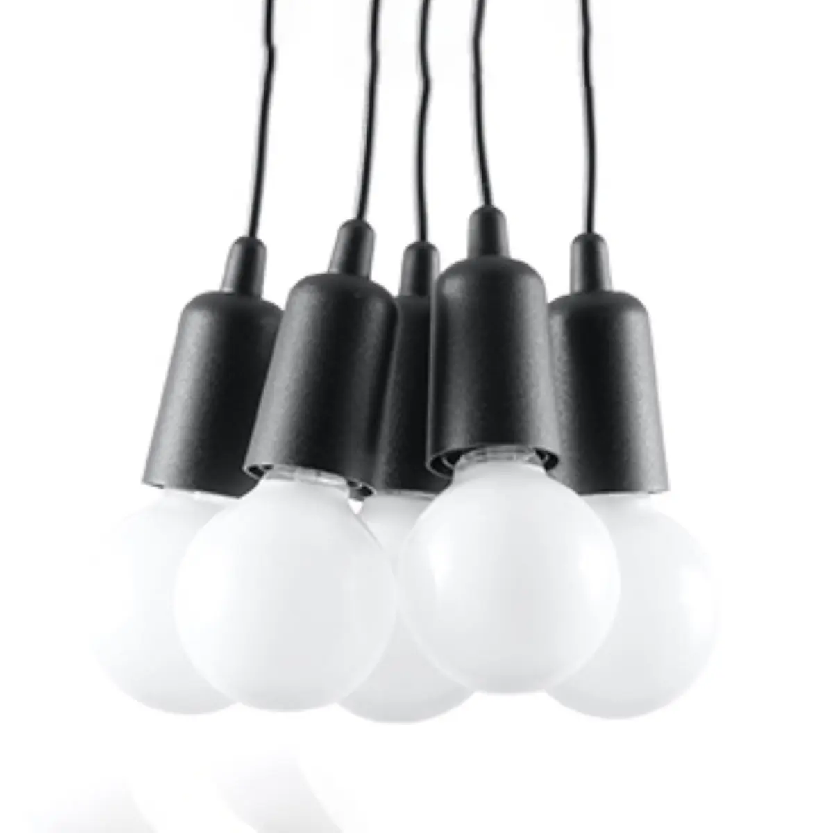 Lampa wisząca DIEGO 5 czarna SL.0574 - Sollux Lighting