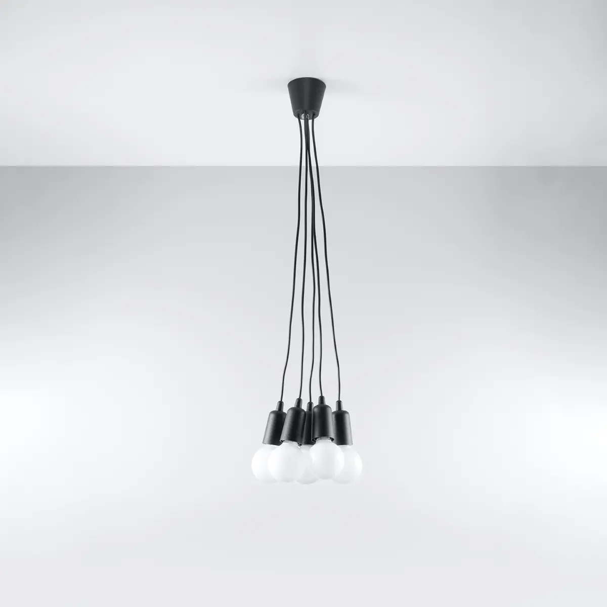 Lampa wisząca DIEGO 5 czarna SL.0574 - Sollux Lighting - obrazek 3