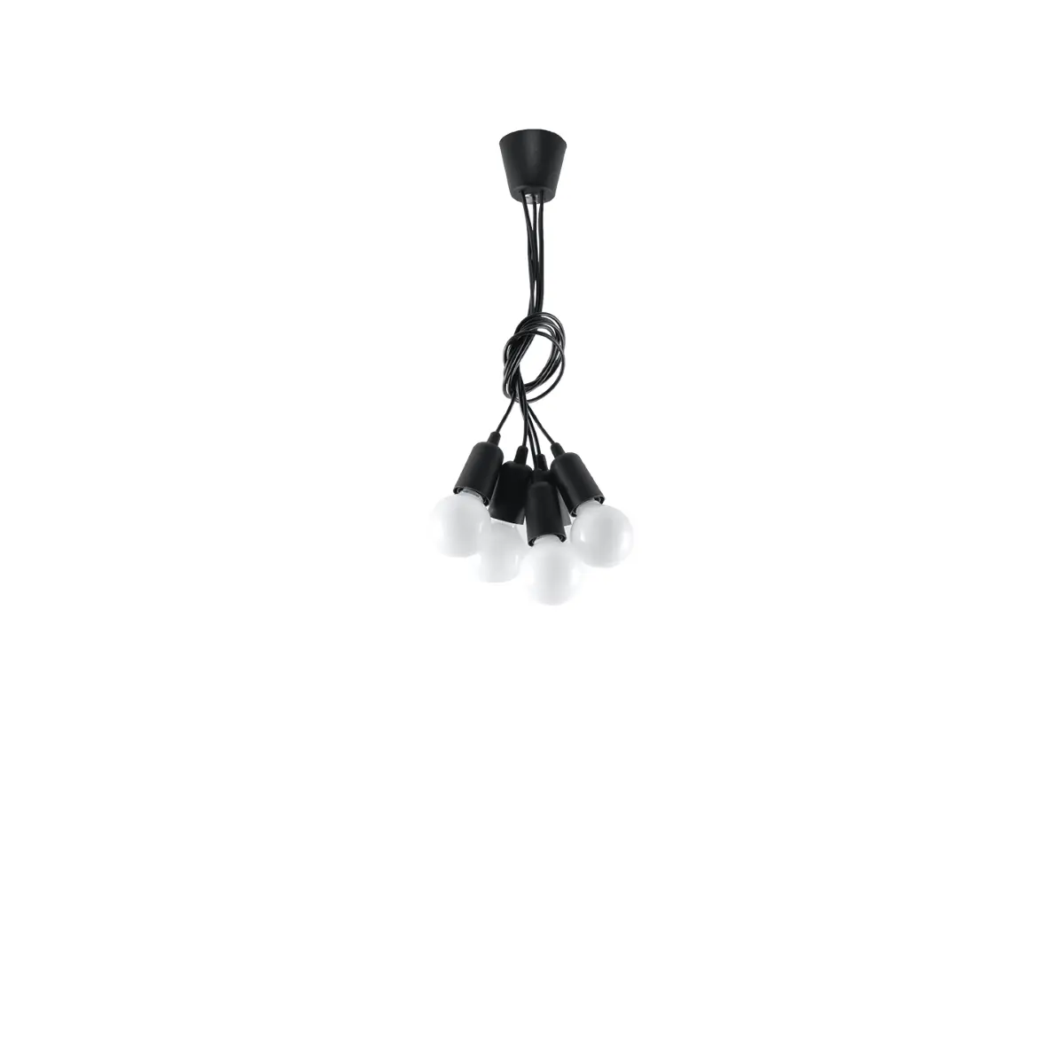 Lampa wisząca DIEGO 5 czarna SL.0574 - Sollux Lighting - obrazek 5