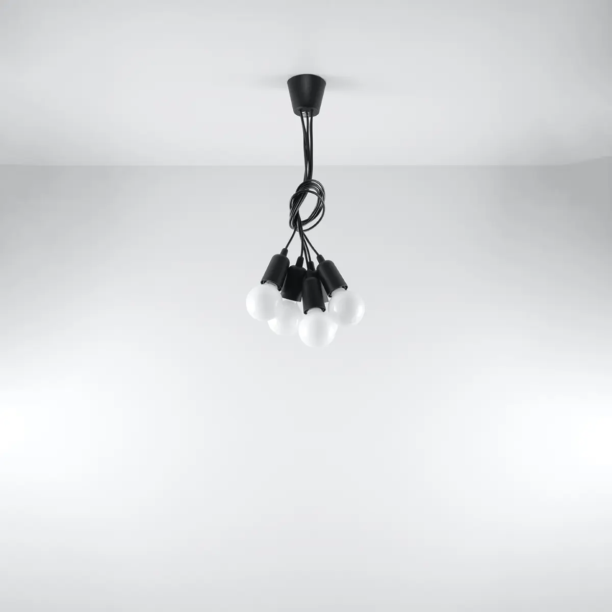 Lampa wisząca DIEGO 5 czarna SL.0574 - Sollux Lighting - obrazek 6