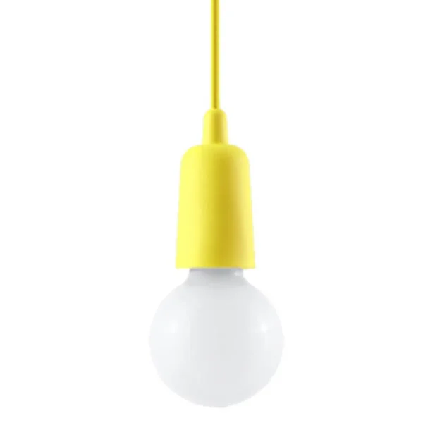 Lampa wisząca DIEGO 1 żółta SL.0578 - Sollux Lighting