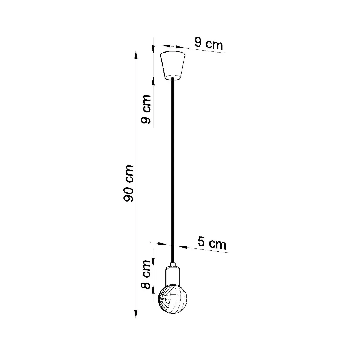 Lampa wisząca DIEGO 1 żółta SL.0578 - Sollux Lighting - obrazek 8