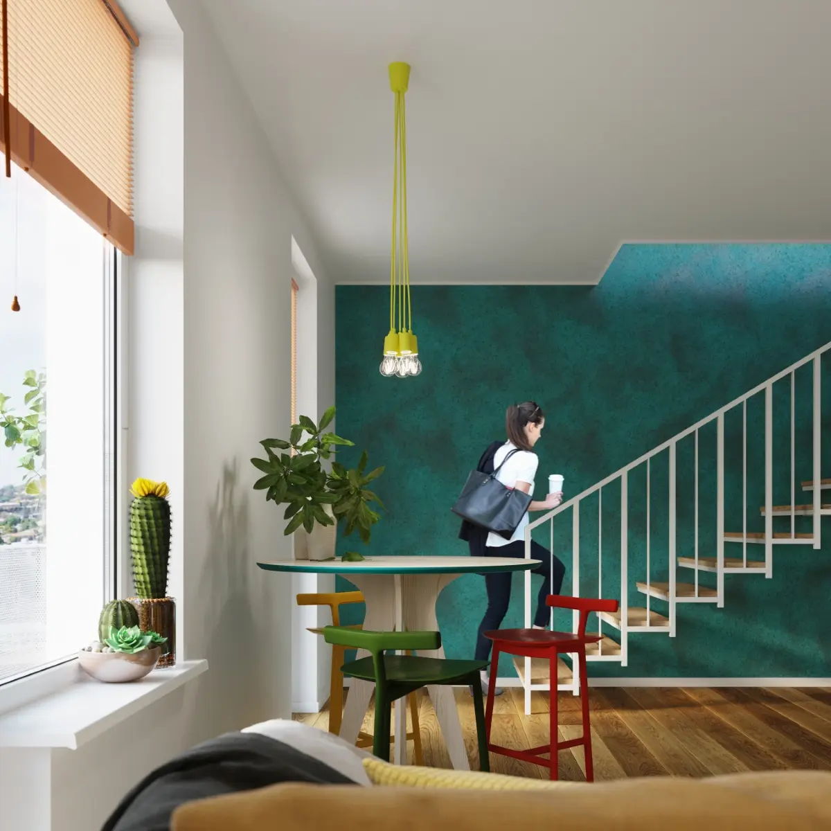 Lampa wisząca DIEGO 1 żółta SL.0578 - Sollux Lighting - obrazek 10