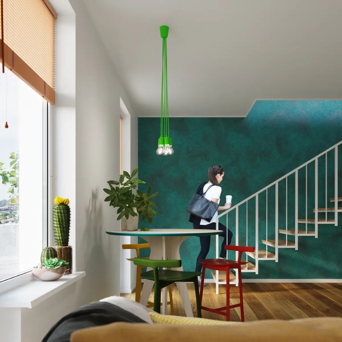 Lampa wisząca DIEGO 1 zielony SL.0581 - Sollux Lighting - obrazek 10