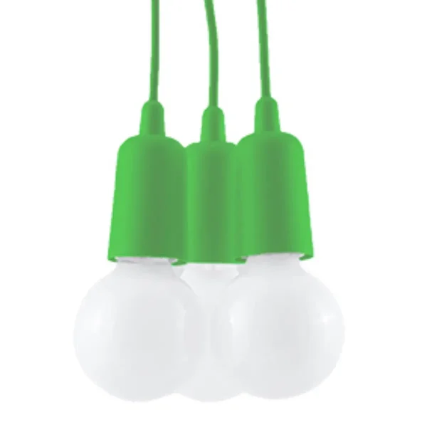 Lampa wisząca DIEGO 3 zielony SL.0582 - Sollux Lighting