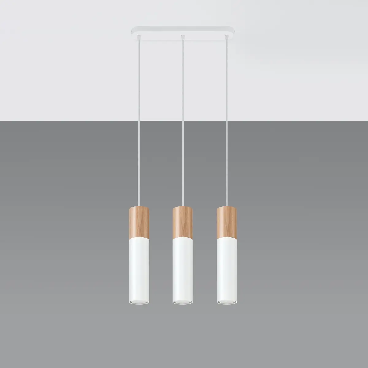 Lampa wisząca PABLO 3L biała SL.0630 - Sollux Lighting - obrazek 3