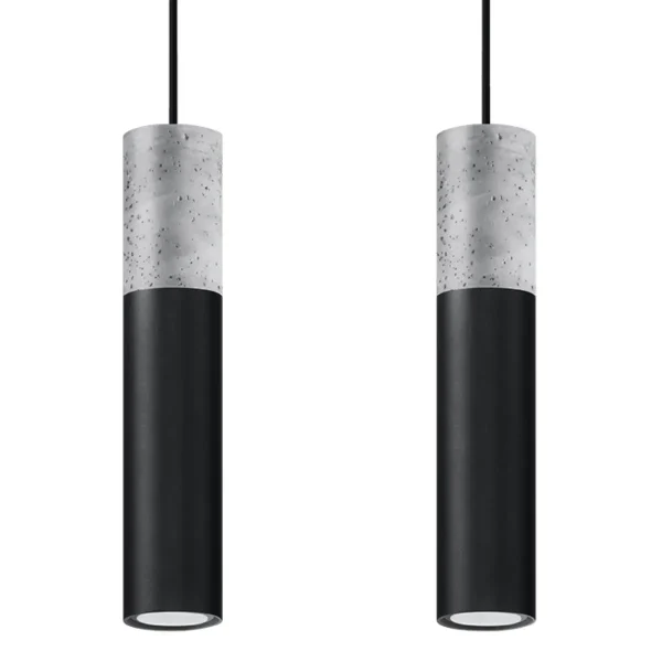 Lampa wisząca BORGIO 2 czarny SL.0651 - Sollux Lighting
