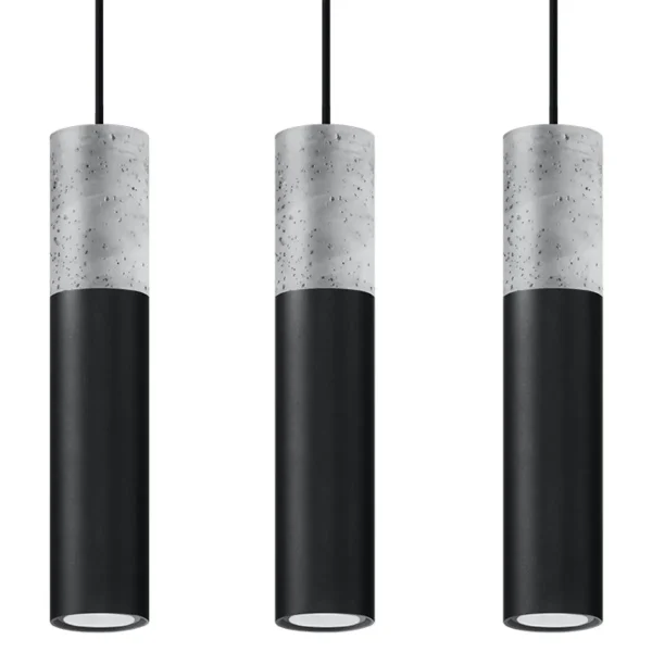 Lampa wisząca BORGIO 3L czarny SL.0652 - Sollux Lighting