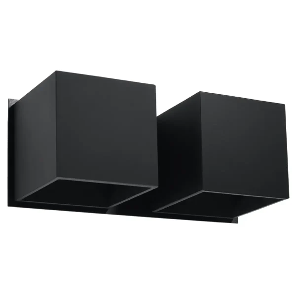 Kinkiet QUAD 2 czarny SL.0657 - Sollux Lighting