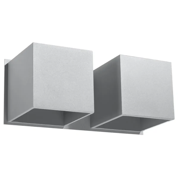 Kinkiet QUAD 2 szary SL.0658 - Sollux Lighting