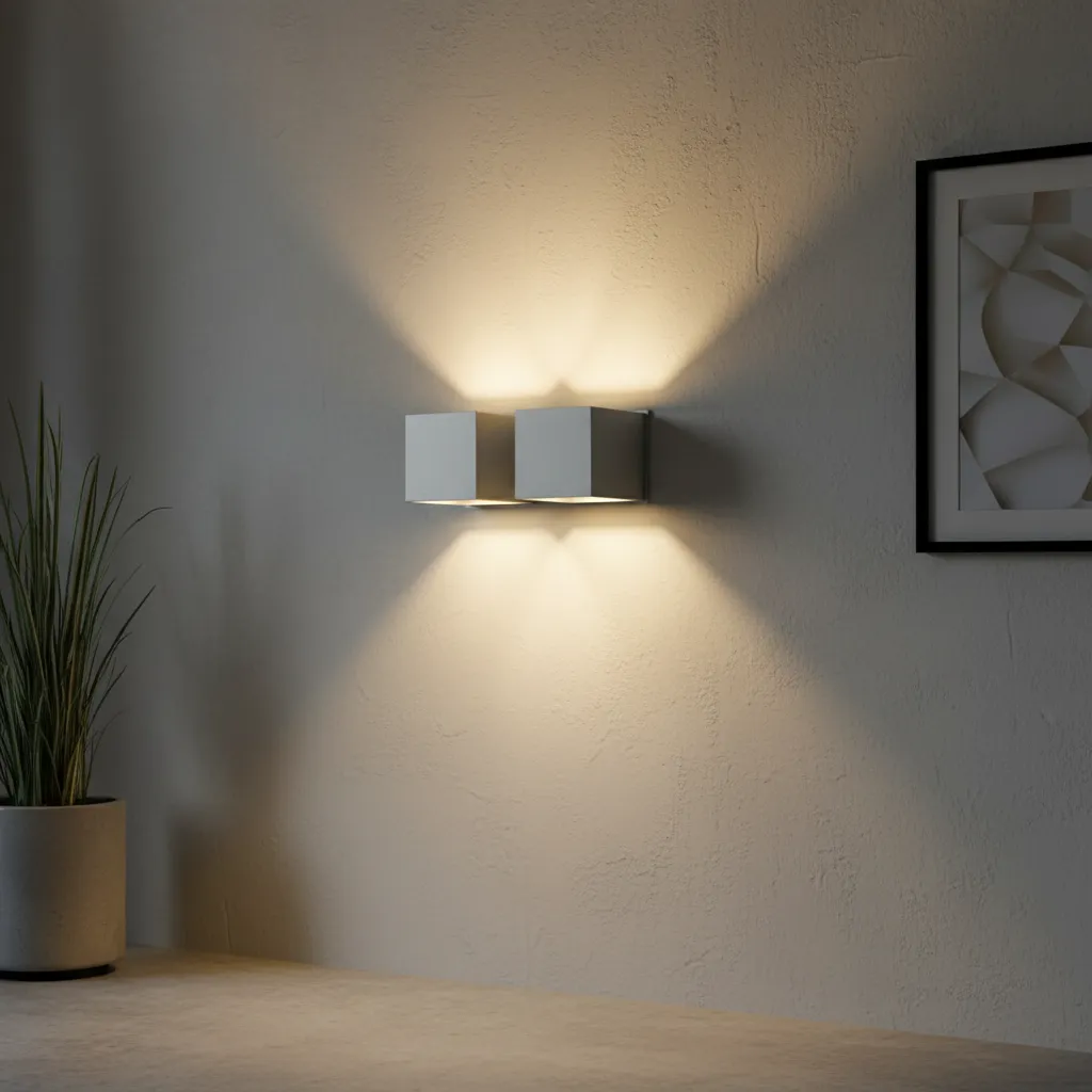 Kinkiet QUAD 2 szary SL.0658 - Sollux Lighting - obrazek 2
