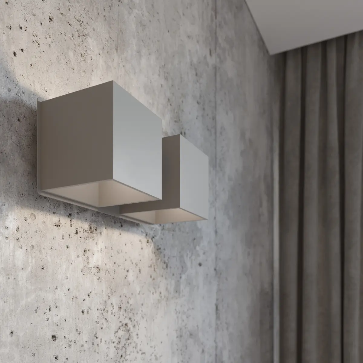 Kinkiet QUAD 2 szary SL.0658 - Sollux Lighting - obrazek 10
