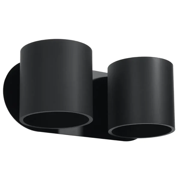 Kinkiet ORBIS 2 czarny SL.0660 - Sollux Lighting