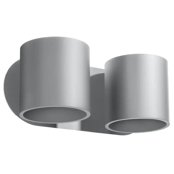 Kinkiet ORBIS 2 szary SL.0661 - Sollux Lighting