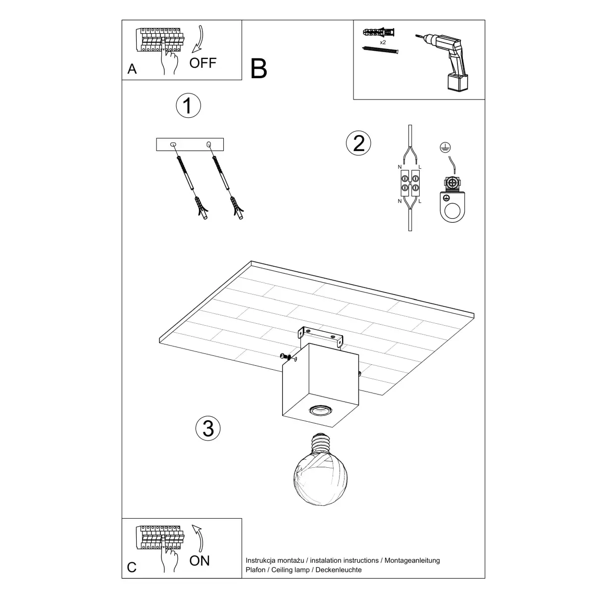 Plafon ARIZ naturalne drewno SL.0675 - Sollux Lighting - obrazek 6