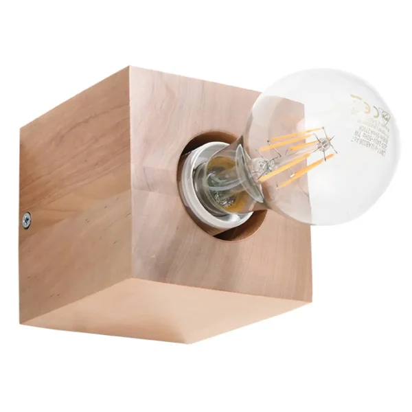 Kinkiet ARIZ naturalne drewno SL.0676 - Sollux Lighting