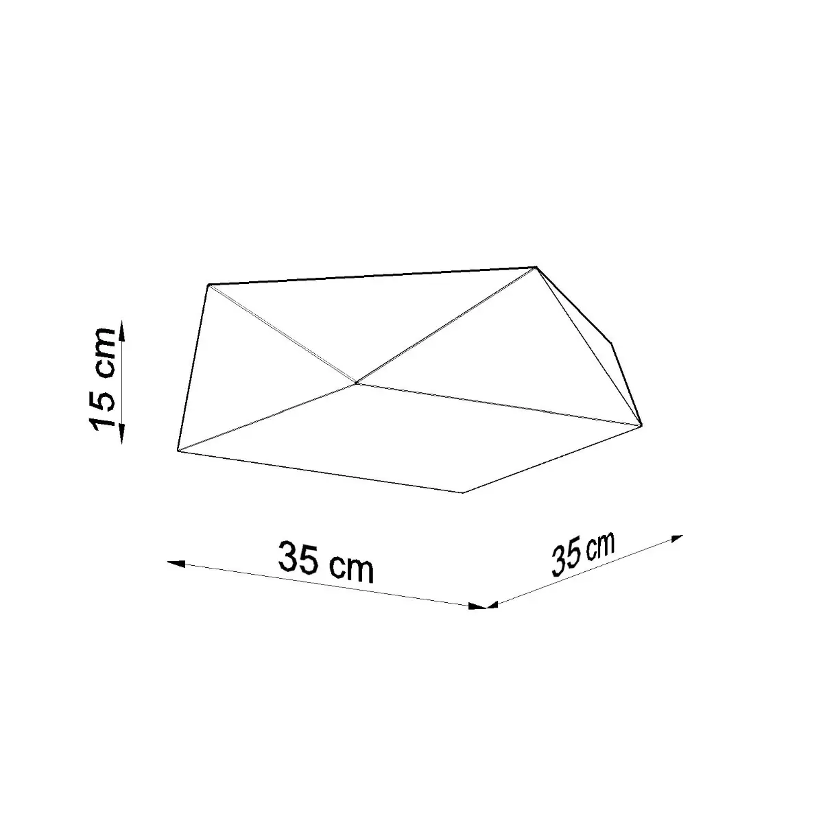Plafon HEXA 35 biały SL.0689 - Sollux Lighting - obrazek 5
