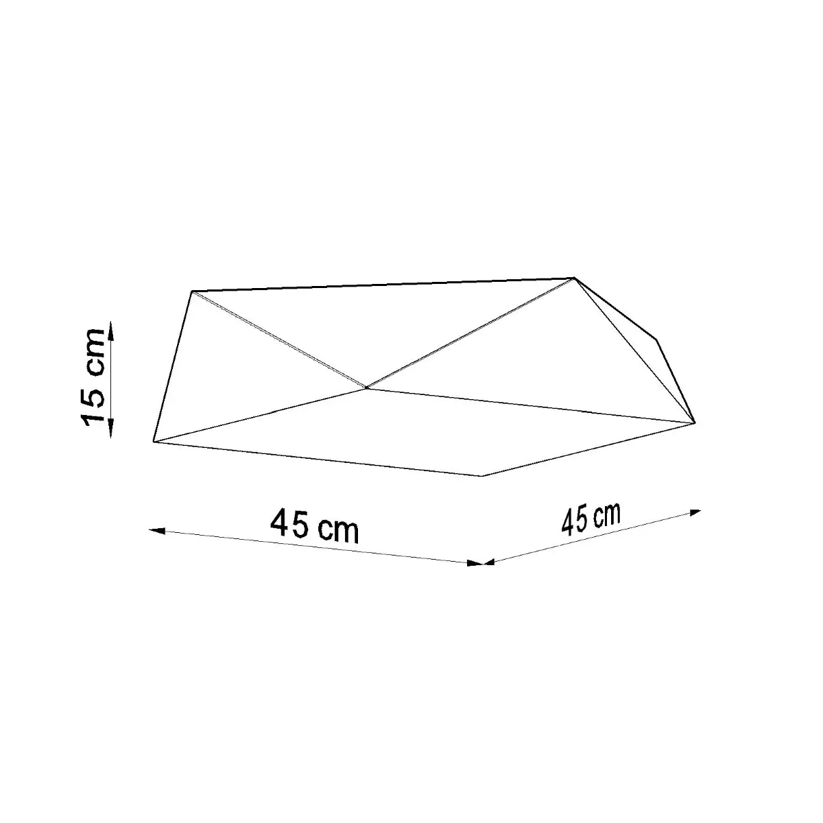Plafon HEXA 45 cekin SL.0694 - Sollux Lighting - obrazek 5