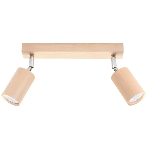 Plafon BERG 2 naturalne drewno SL.0702 - Sollux Lighting
