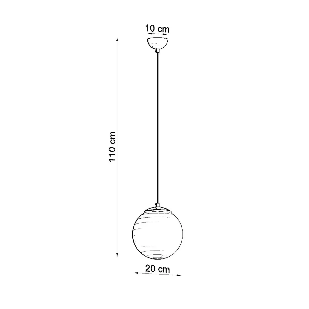 Lampa wisząca UGO 20 złota SL.0715 - Sollux Lighting - obrazek 5