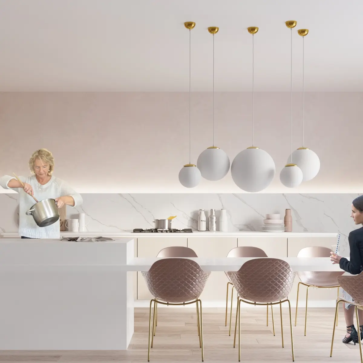 Lampa wisząca UGO 20 złota SL.0715 - Sollux Lighting - obrazek 8