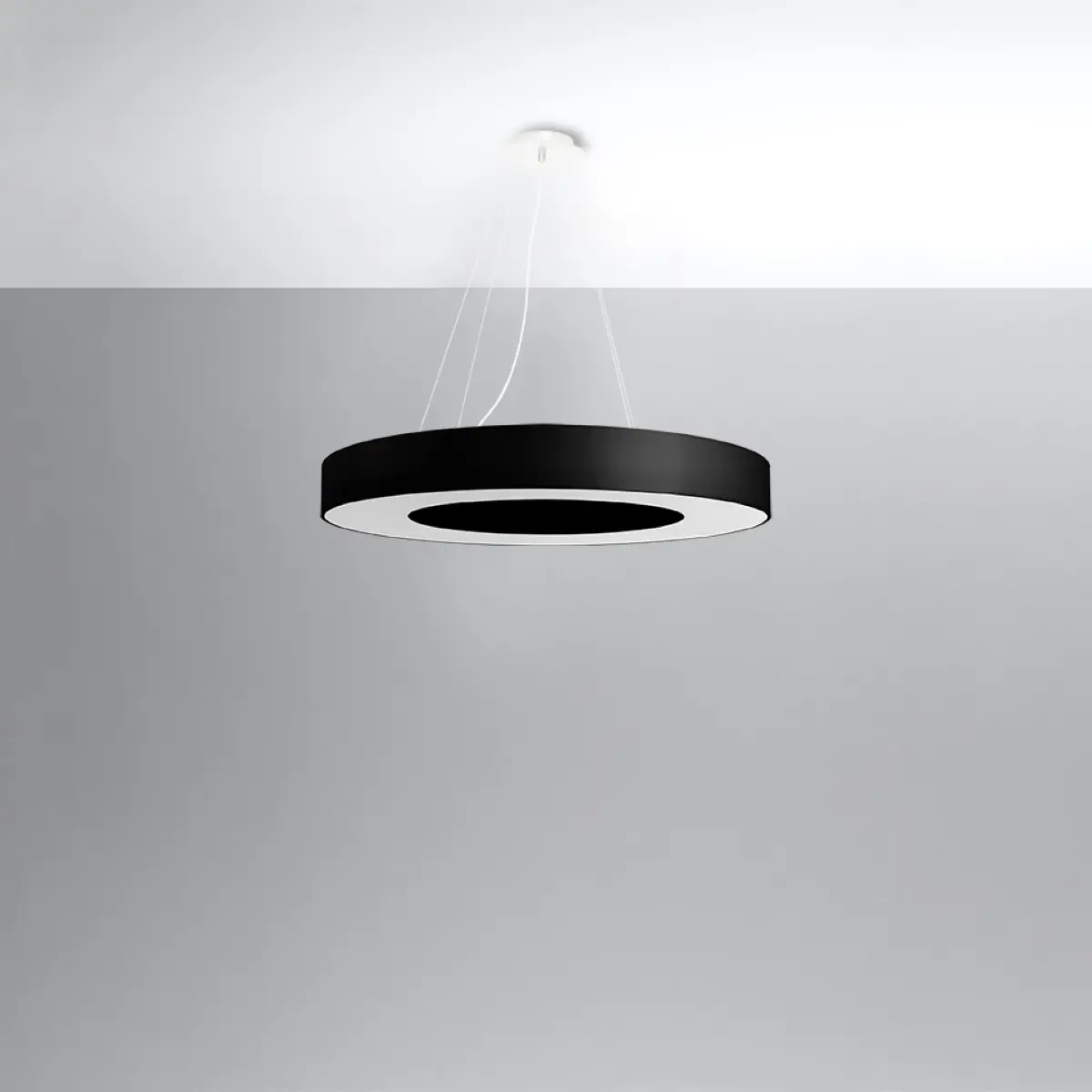 Żyrandol SATURNO SLIM 70 czarny SL.0754 - Sollux Lighting - obrazek 3
