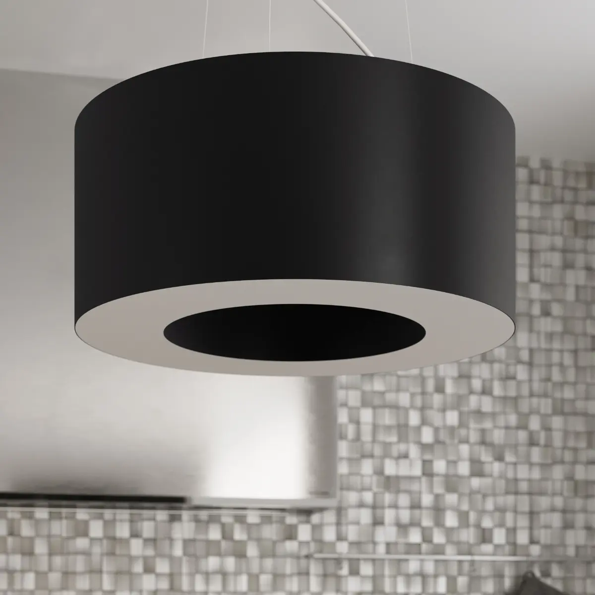 Żyrandol SATURNO SLIM 70 czarny SL.0754 - Sollux Lighting - obrazek 9