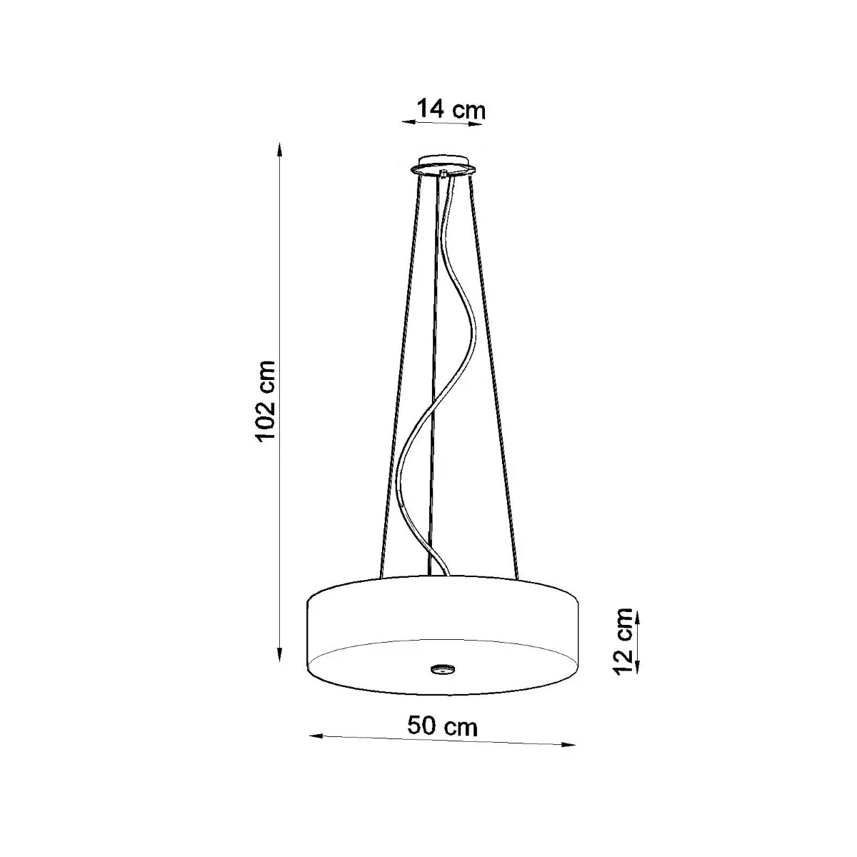Żyrandol SKALA 50 biały SL.0757 - Sollux Lighting - obrazek 5