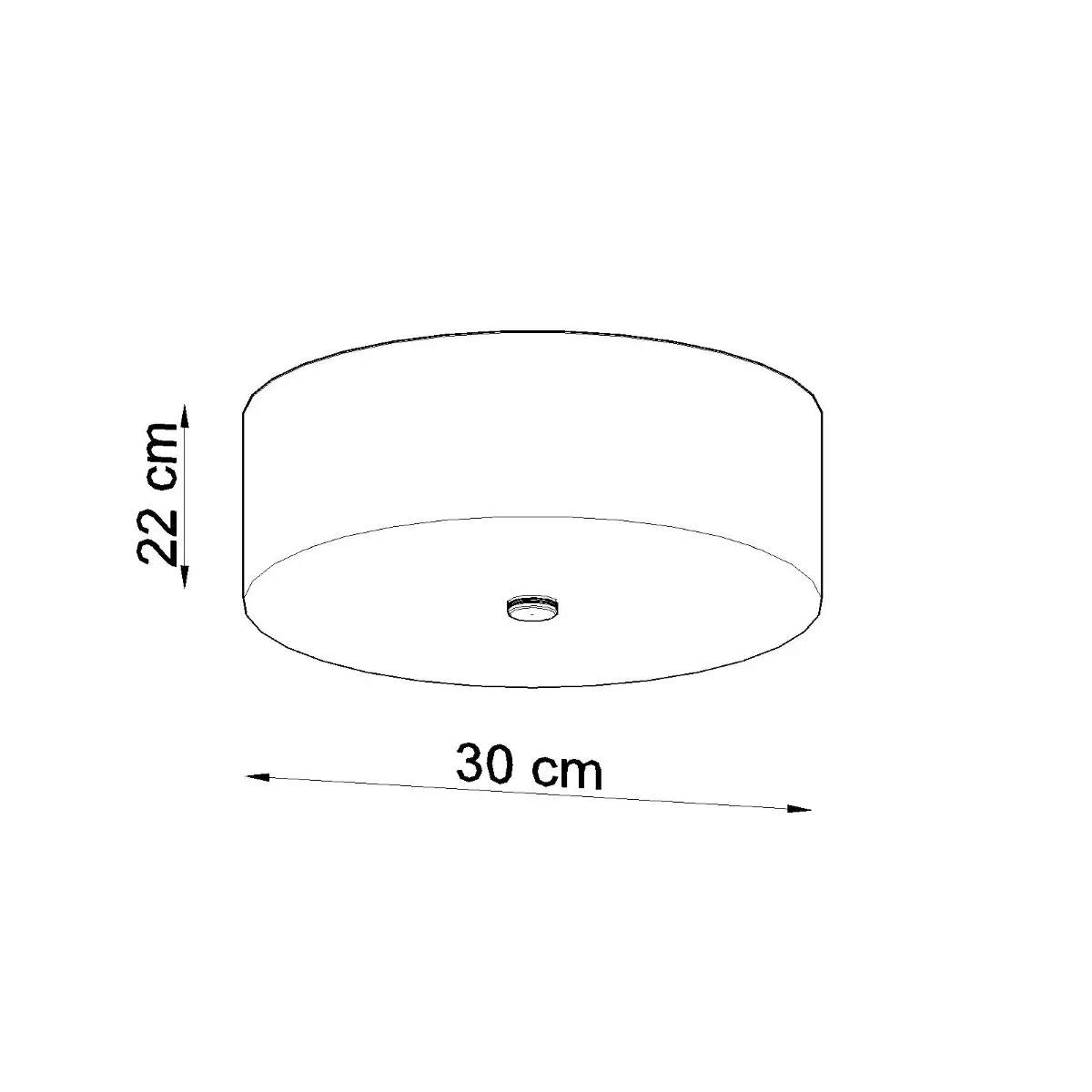 Plafon SKALA 30 czarny SL.0760 - Sollux Lighting - obrazek 5