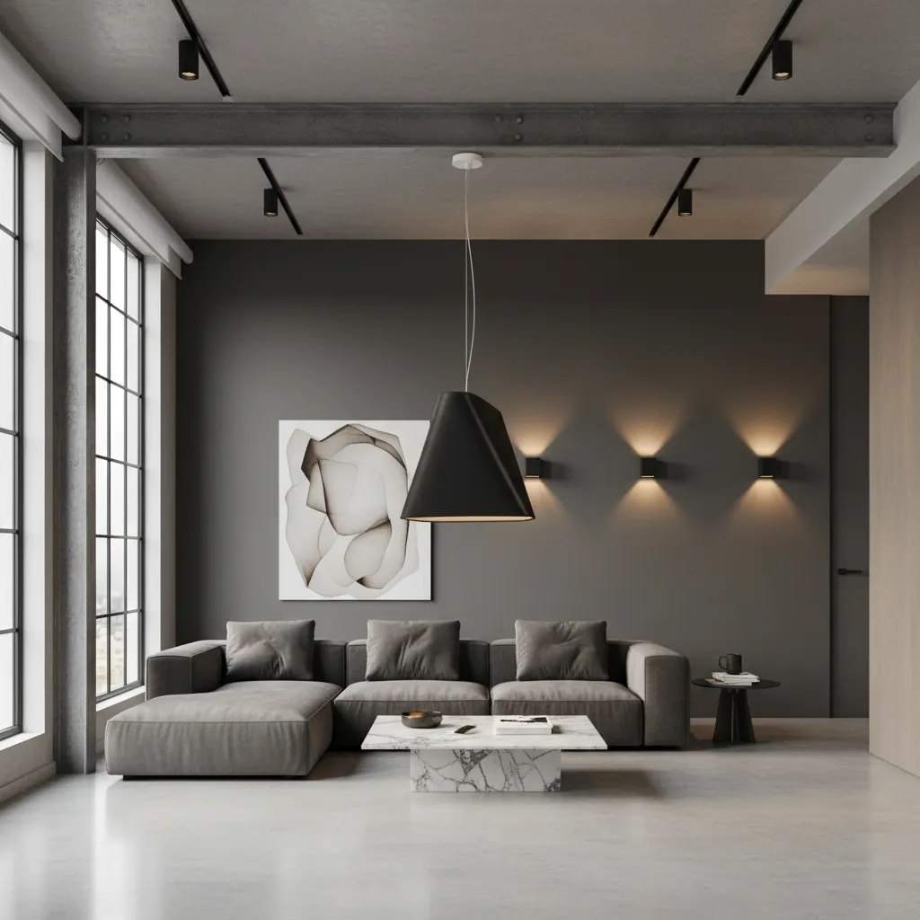 Żyrandol BLUM 1 czarny SL.0770 - Sollux Lighting - obrazek 2