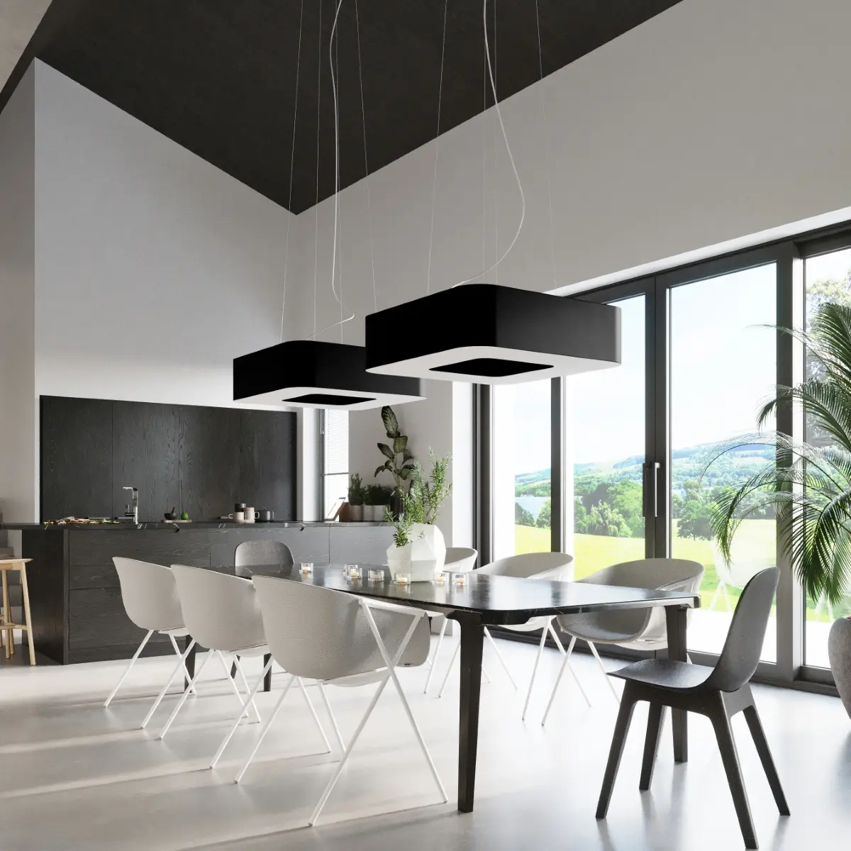 Żyrandol URANO 60 czarny SL.0784 - Sollux Lighting - obrazek 7