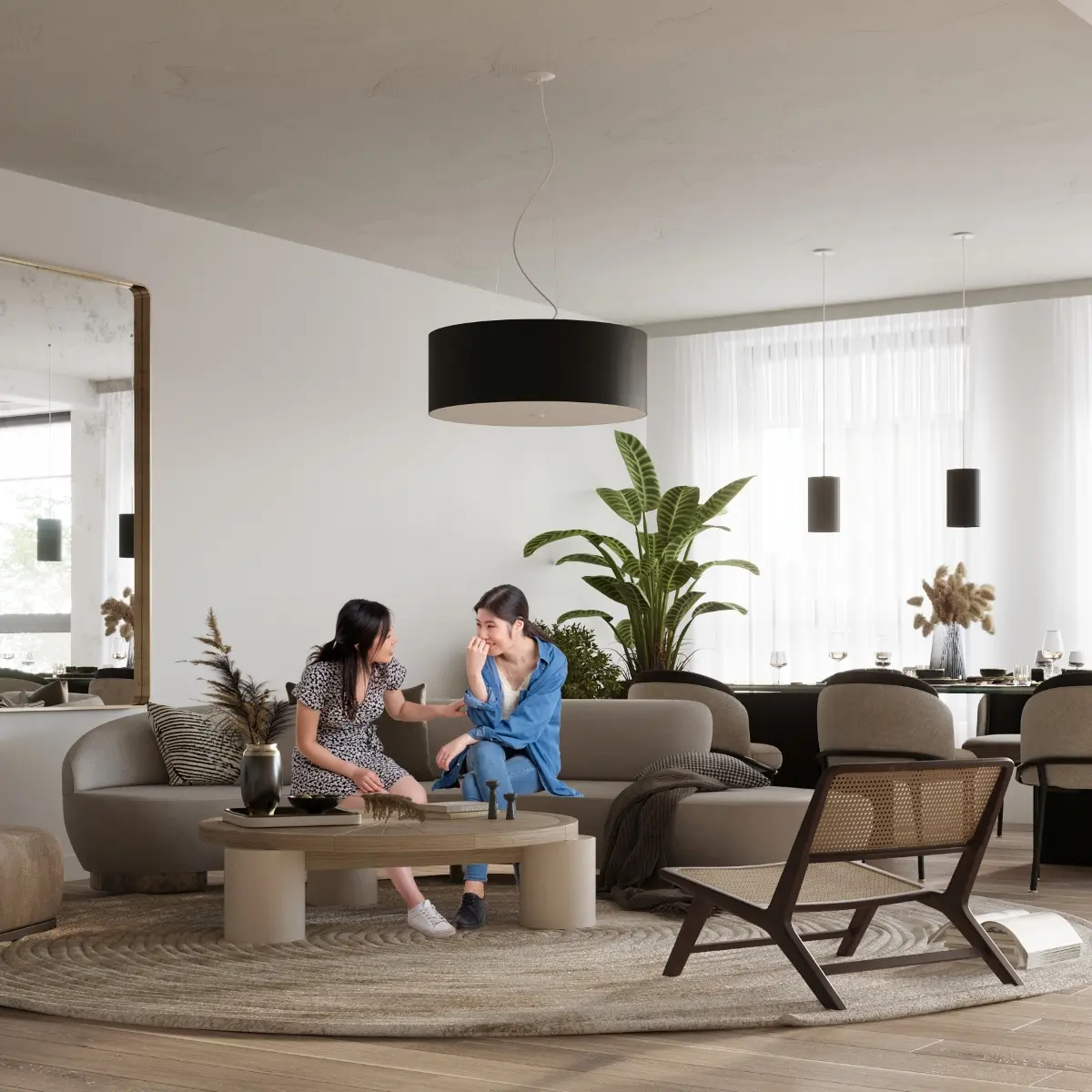 Żyrandol OTTO 60 czarny SL.0788 - Sollux Lighting - obrazek 7