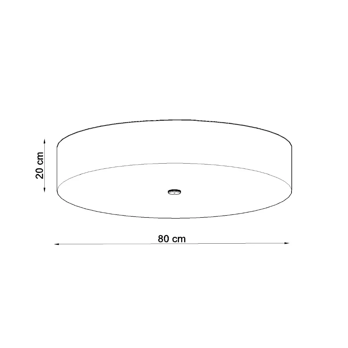 Plafon SKALA 80 biały SL.0813 - Sollux Lighting - obrazek 5